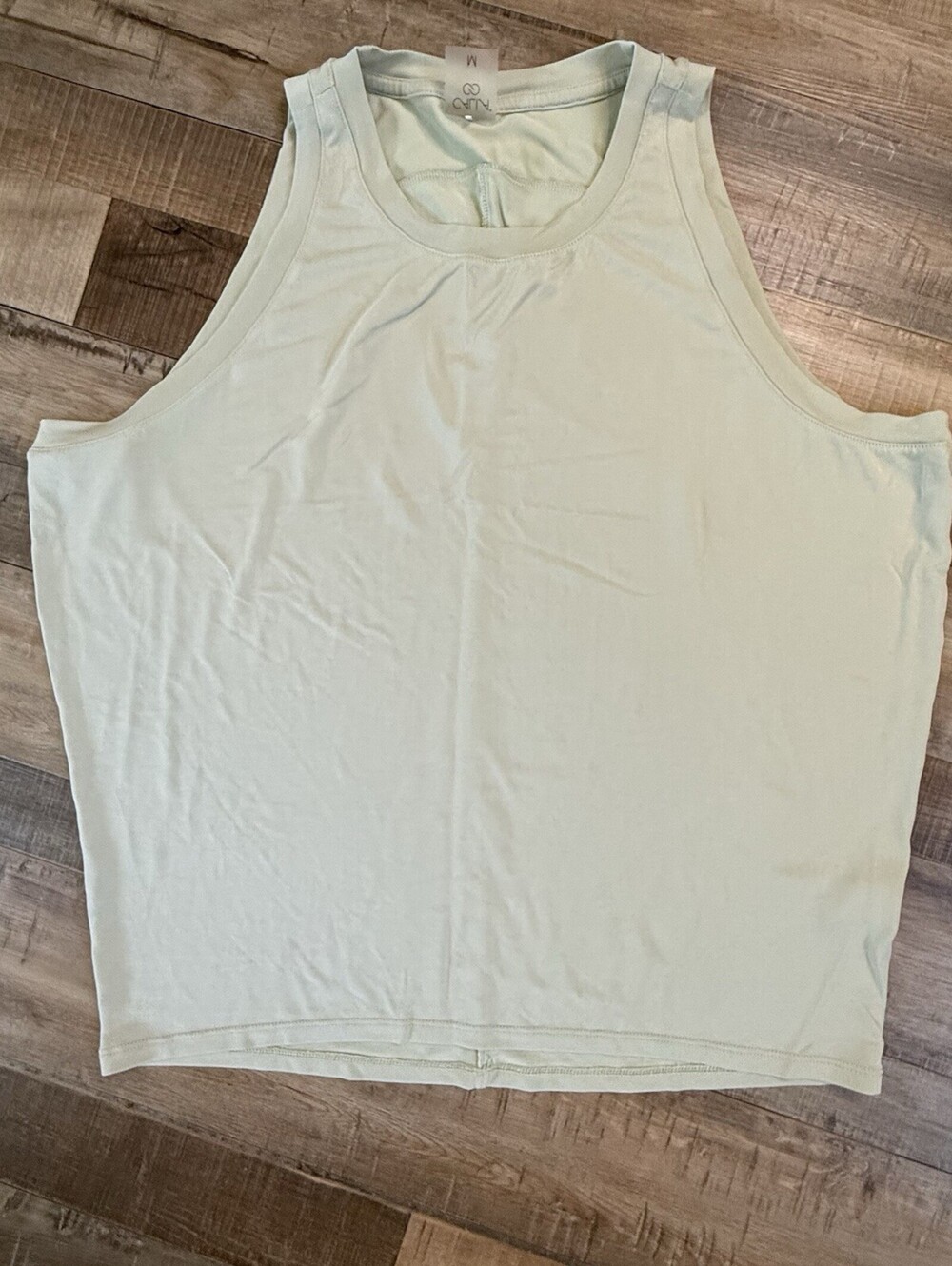 Calia Carrie Underwood Tank Top Women's Medium Green Sleeveless Crew Neck Modal